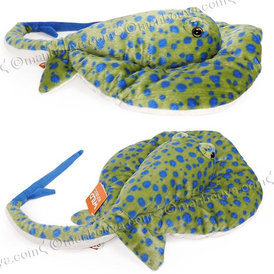 ワイルドリパブリック ぬいぐるみ エイ 水族館 おもちゃ ルリホシエイ