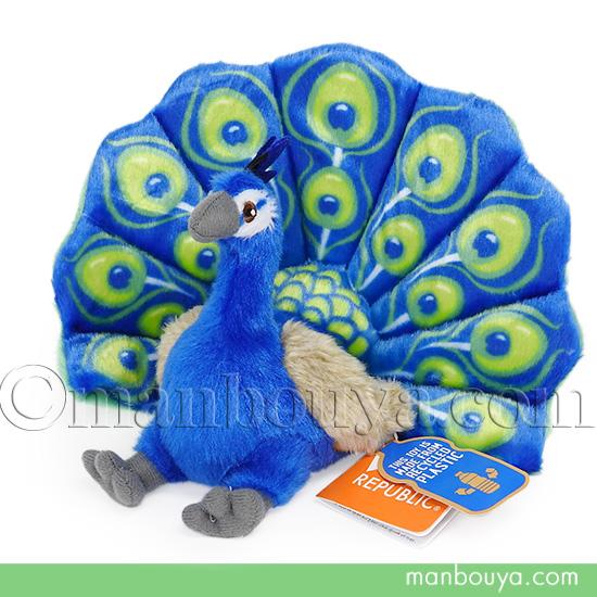 【非売品】大阪万博 インド館 マユール 孔雀　クジャク　鳥　ぬいぐるみ ワイルドリパブリック ぬいぐるみ クジャク 鳥 人形 カドルキンズ エコ