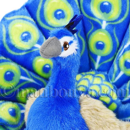 ワイルドリパブリック ぬいぐるみ クジャク 鳥 人形 カドルキンズ エコ