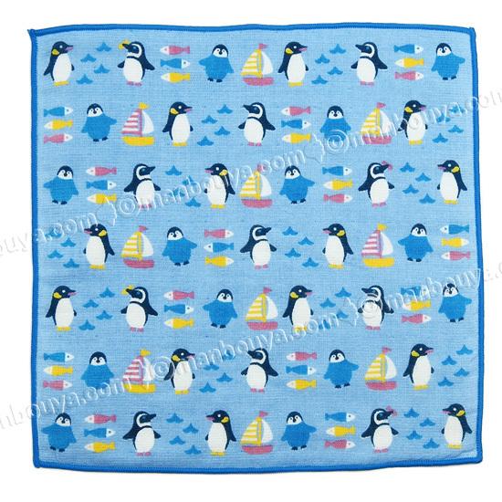 ペンギン グッズ 水族館 ガーゼタオル 日本製 ハンドタオル ＋ima
