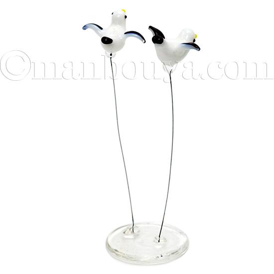 カモメ グッズ 鳥 雑貨 ガラス細工 ミニチュア 置物 水族館 お土産