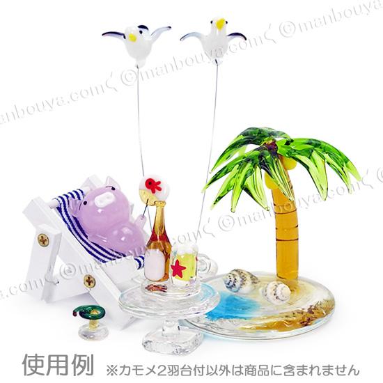 カモメ グッズ 鳥 雑貨 ガラス細工 ミニチュア 置物 水族館 お土産