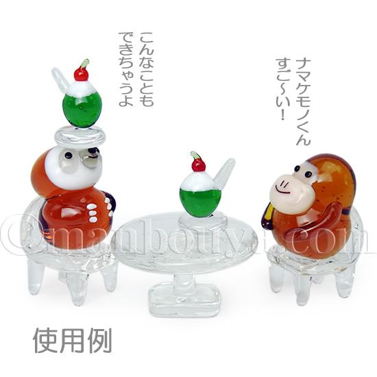 メロンパン　ガラス細工　ミニチュア biburo_t-942