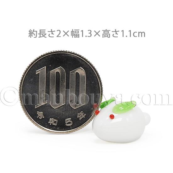 雪うさぎ ガラス細工 かわいい ミニチュア 置物 ゆきうさぎ Mサイズ