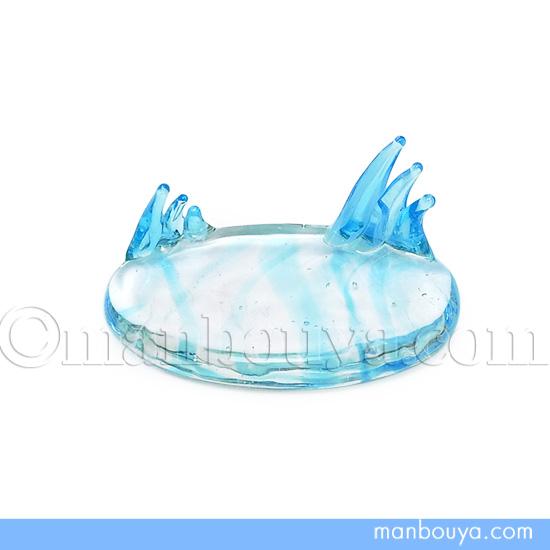 ミニチュア ガラス細工 ディスプレイ用品 小物 波台 楕円 L ビブロ