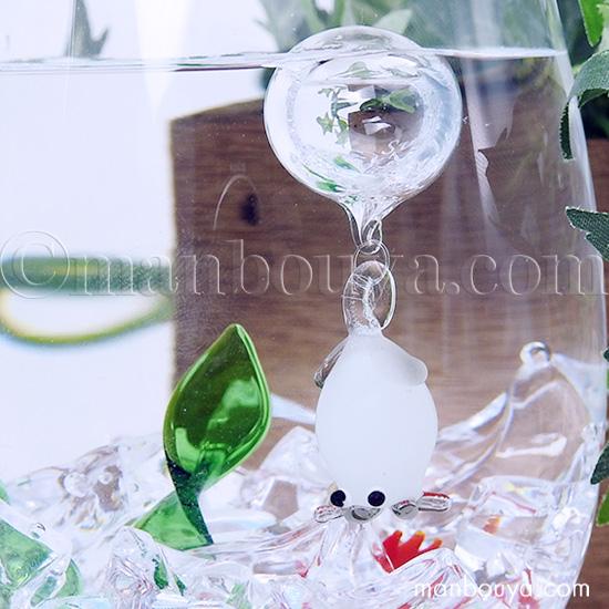 イカ グッズ ガラス細工 浮き玉 水族館 おみやげ インテリア 雑貨