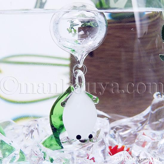 イカ グッズ ガラス細工 浮き玉 水族館 おみやげ インテリア 雑貨