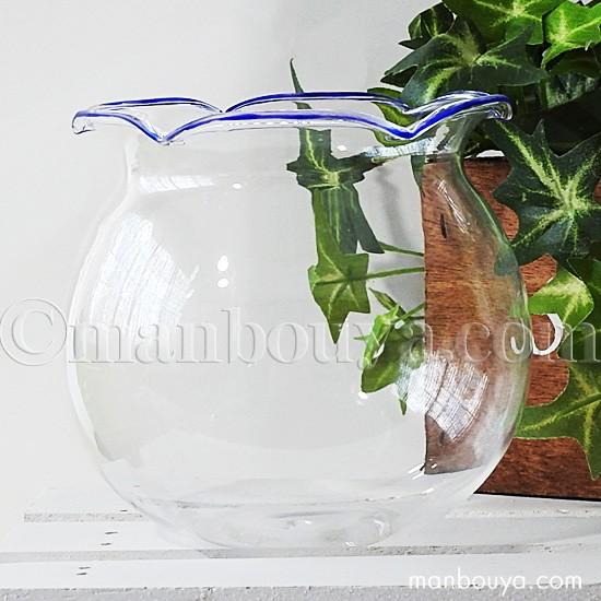 金魚鉢 ガラス おしゃれ インテリア雑貨 かわいい 小型 直径95mm ブルー まんぼう屋ドットコム Pl Fc まんぼう屋ドットコム Yahoo 店 通販 Yahoo ショッピング