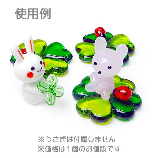 クローバー　ガラス細工　ミニチュア クローバー ミニチュア ガラス細工 植物 ディスプレイ用品 フォー