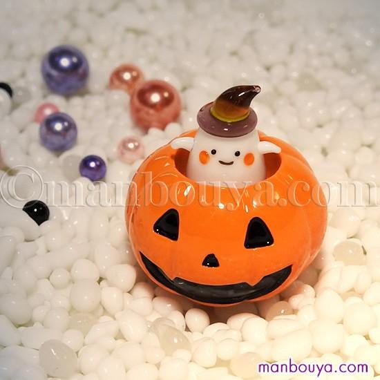 ハロウィン かぼちゃ 置物 ガラス細工 ミニチュア 飾り フォーカート カボチャ入りおばけ メール便発送可 Pl Fc まんぼう屋ドットコム Yahoo 店 通販 Yahoo ショッピング