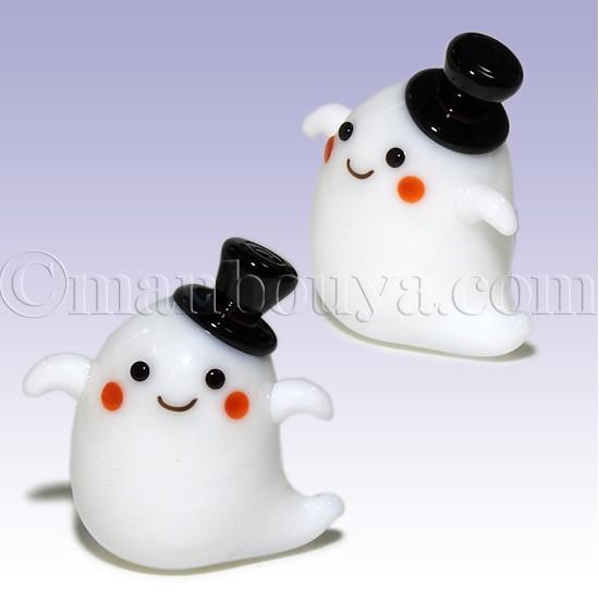 ハロウィン グッズ ガラス細工 ミニチュア 飾り フォーカート おばけ