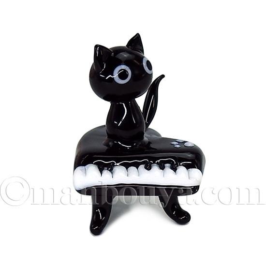 黒猫 ピアノ ミニチュア ガラス細工 ネコ 雑貨 置物 飾りフォーカート クロネコのタンゴ Pl Fc まんぼう屋ドットコム Yahoo 店 通販 Yahoo ショッピング