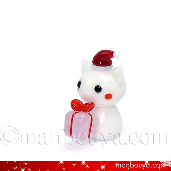 フランフラン ガラス オーナメント サンタ 猫 プレゼント ガラスオーナメント ネコ 靴下 | Francfranc（フランフラン）公式通販