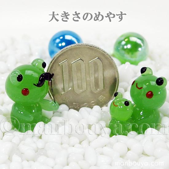カエル グッズ 置物 ガラス細工 ミニチュア 雑貨 フォーカート