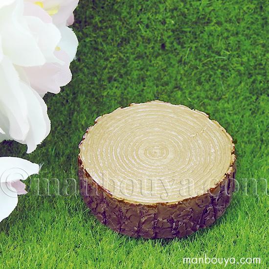 切り株 ミニチュア 雑貨 木 輪切り ディスプレイ用品 フォーカート