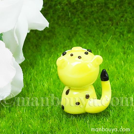 動物園 おみやげ チーター グッズ ガラス細工 ミニチュア 置物 フォー