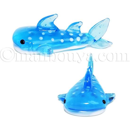 ジンベエザメ グッズ ガラス細工 ミニチュア 雑貨 水族館 フォー