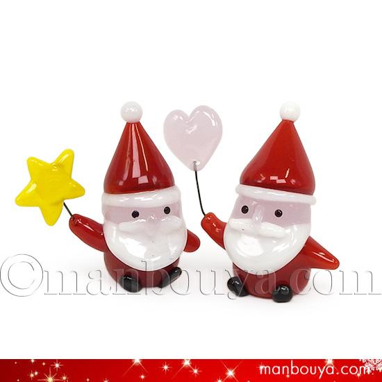 クリスマス 飾り サンタクロース ガラス細工 ミニチュア 雑貨