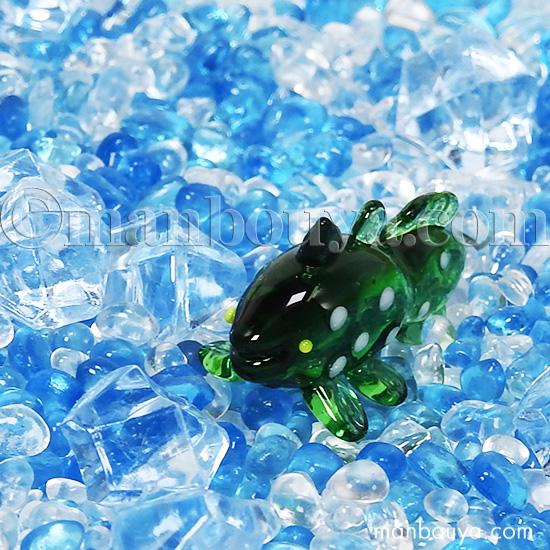 ガラス細工　ミニチュア　深海魚など シーラカンス グッズ 深海魚 ガラス細工 ミニチュア 雑貨 水族館 お
