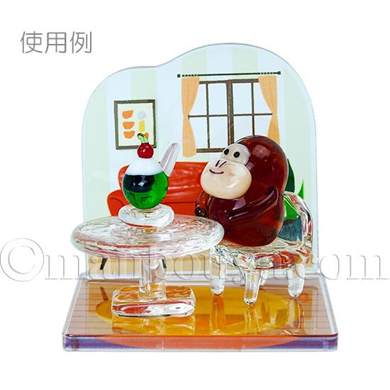 アクスタ アクリルスタンド ガラス細工 飾り台 ディスプレイ