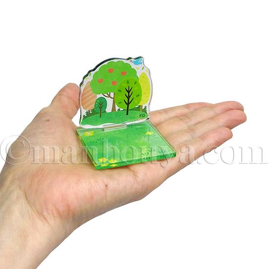 アクスタ アクリルスタンド ガラス細工 飾り台 ディスプレイ 背景 森