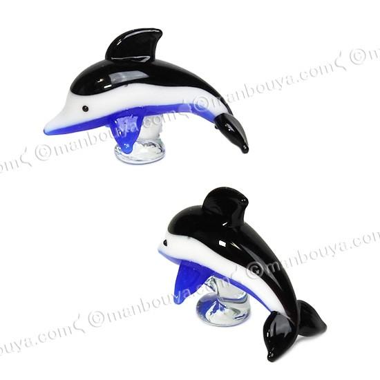 イルカ グッズ ガラス細工 ミニチュア 雑貨 水族館 グラススクエア