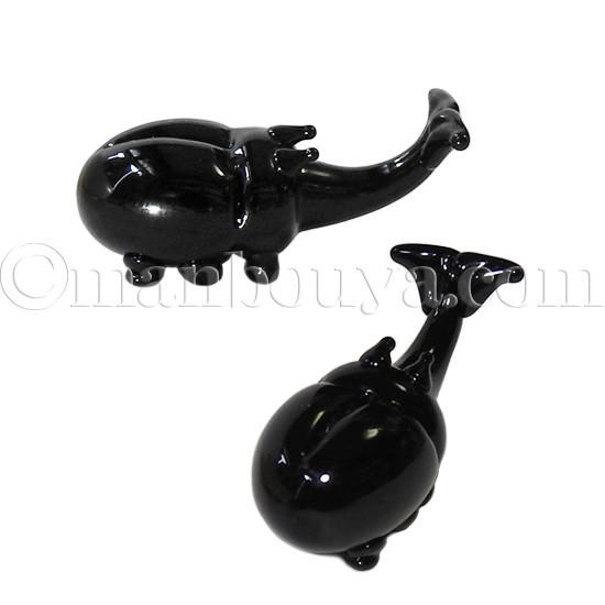 昆虫 カブトムシ 雑貨 ガラス細工 ミニチュア グラススクエア プチ