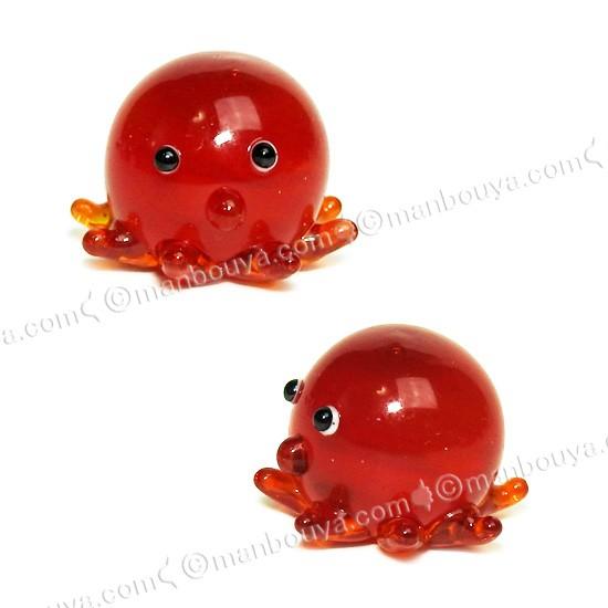 タコ グッズ ガラス細工 ミニチュア 雑貨 水族館 グラススクエア プチ