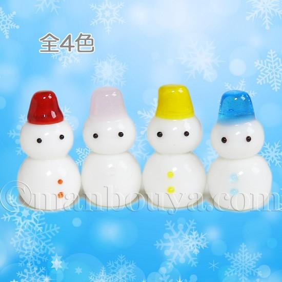 確認用ガラス細工　ミニチュア　雪だるま　スノーマン 確認用ガラス細工ミニチュア雪だるまスノーマン