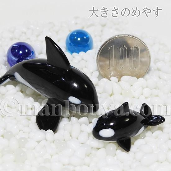 シャチ グッズ ガラス細工 ミニチュア 雑貨 水族館 お土産