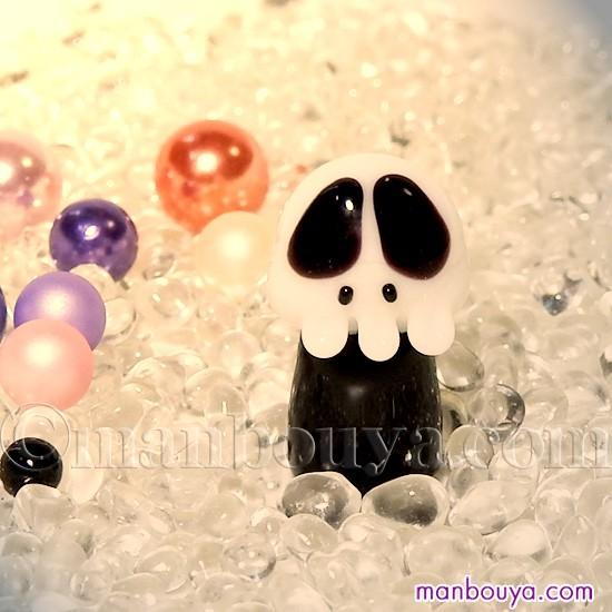 ハロウィン　ガラス細工　ミニチュア 楽天市場】ガラス細工 ミニおしゃべりゴースト君(大)D