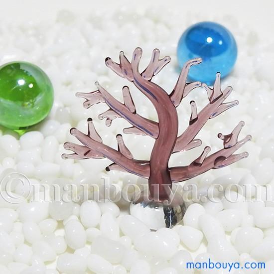 確認用ガラス細工水草とサンゴ