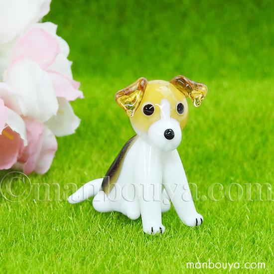 ビーグル グッズ 雑貨 ミニチュア ガラス細工 グラススクエア