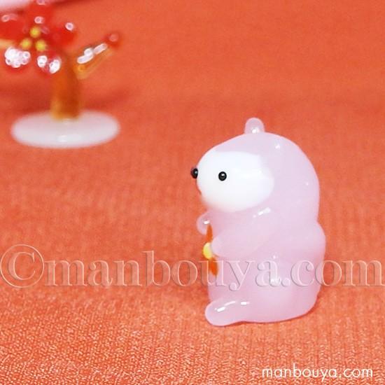 ガラス細工 動物セット2 【大幅値下げ中！】 ガラスの動物指人形 シロクマ 置物 オブジェ ガラス細工 その他