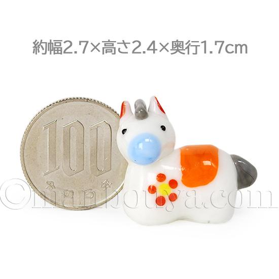 ガラス細工　ミニチュア　馬　うま ガラス細工 うま 馬 ミニチュア インテリア雑貨 置物【なかよし親子