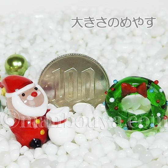 クリスマス 飾り サンタクロース ミニチュア ガラス細工 グラス
