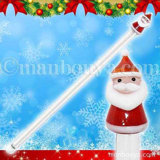 サンタクロース オブジェ ガラス マドラー クリスマス サンタ