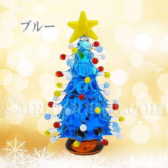 クリスマスツリー ミニチュア ガラス細工 飾り グラススクエア クリスマスツリー ミニチュア ガラス細工 飾り グラススクエア