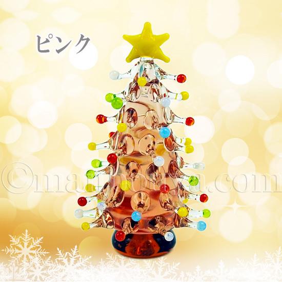 クリスマスツリー ミニチュア ガラス細工 飾り グラススクエア クリスマスツリー ミニチュア ガラス細工 飾り グラススクエア