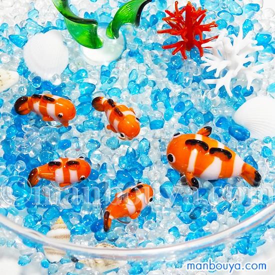 【送料無料キャンペーン】 ガラス細工 魚 セット グッズ 水族館 海の動物 置物 ミニチュア 置物
