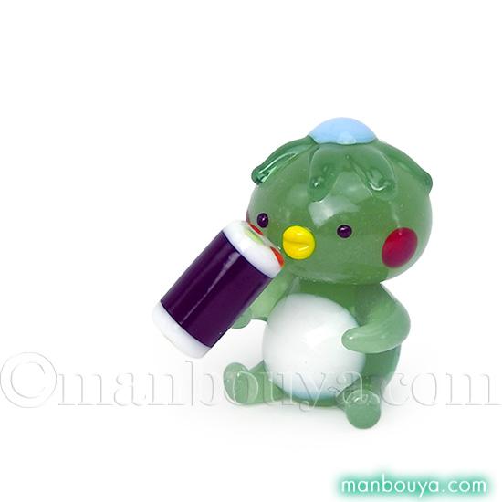 河童 グッズ カッパ 置物 ミニチュア ガラス細工 かわいい 飾り かっぱ