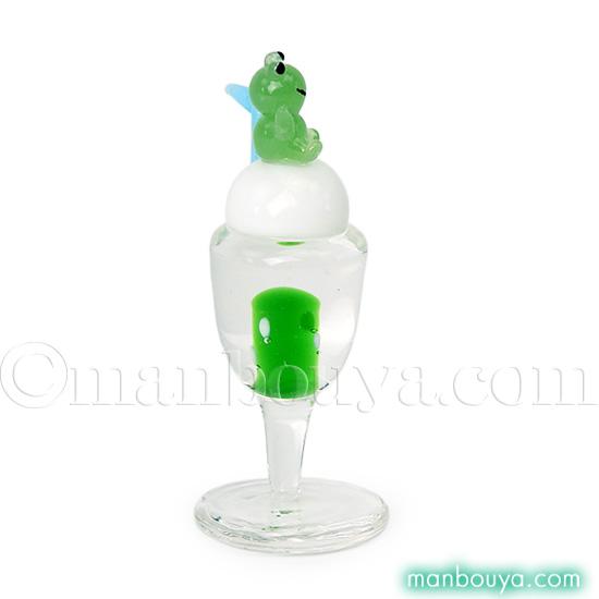 かえる　ガラス細工　ミニチュア カエル グッズ 置物 ガラス細工 ミニチュア 雑貨 フォーカート