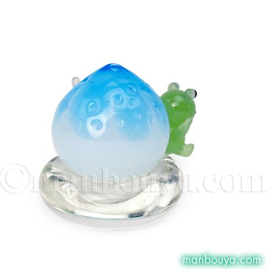 カエル　ブルー　ドーム　フランス　クリスタル　水晶　青　蛙　置物　ガラス　ガレ 海外インポート ガラス製 カエルの置物 メタリックブルー - メルカリ