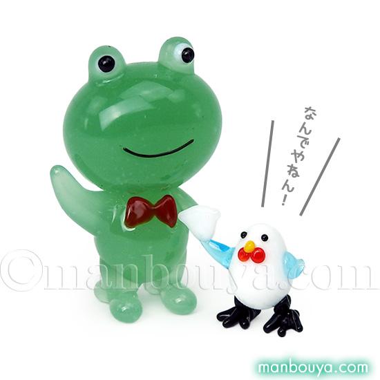 カエルカップル　ガラス細工　ミニチュア カエル グッズ ガラス細工 置物 ミニチュア 雑貨 フォーカート