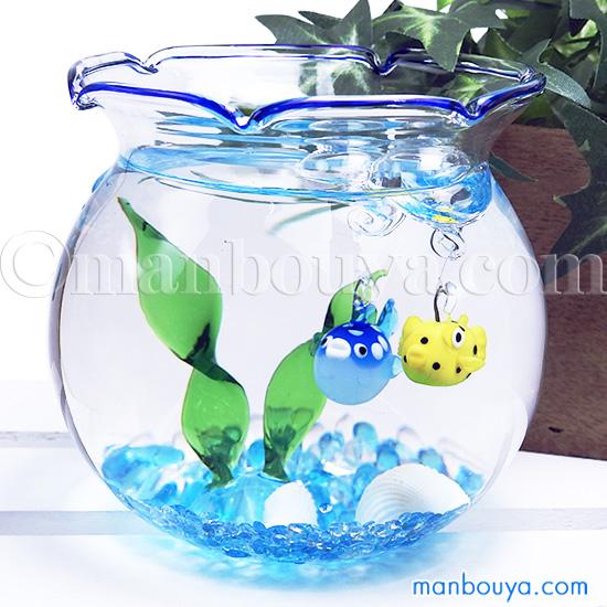ガラス細工 ミニチュア 魚 浮き玉 プレゼント 水族館 お土産 浮き球