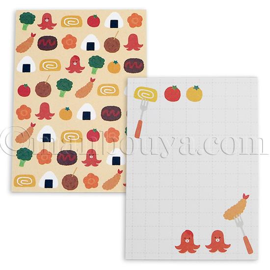 タコ グッズ 文房具 かわいい メモ帳 OTEGARU MEMO お弁当 パピア
