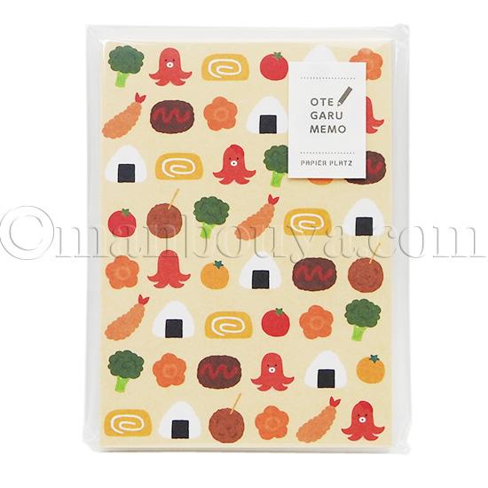 タコ グッズ 文房具 かわいい メモ帳 OTEGARU MEMO お弁当 パピア