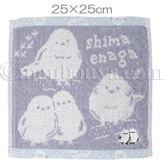 シマエナガ グッズ 雑貨 ミニタオル 25×25cm シュガーフェイス