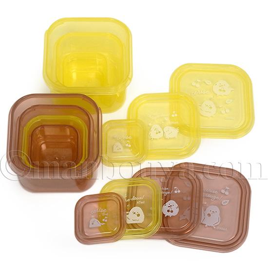 シマエナガ グッズ 保存容器 フードコンテナ 食品 ストッカー 7個