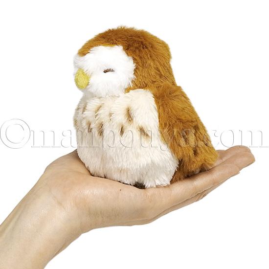 フクロウ ぬいぐるみ 鳥 かわいい エスワントイズ くるりん ぽてっとり